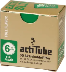 actiTube_Extra_Slim_Aktivkohlefilter 6mm 50er schweiz onlineshop