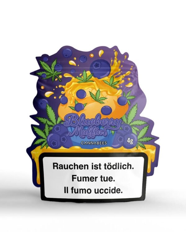 cbd blueten kleine blueten Cannabees_Blueberry_Muffin_7g schweiz