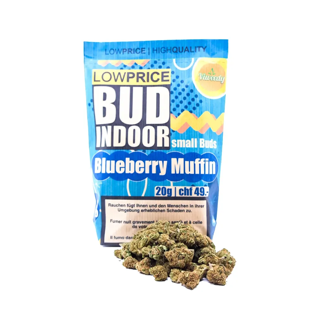 cbd indoor blueberry muffin small buds