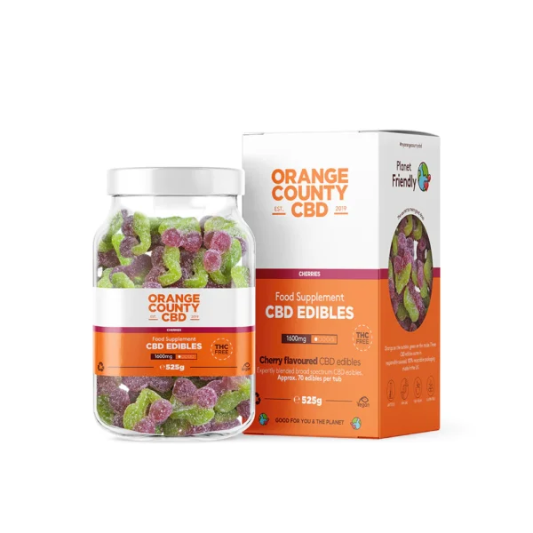 OrangeCountyCBD-Gummies-LargeTubs-Cherries-1600mg 3200mg 4800mg schweiz fruchtgummi kaufen edibles