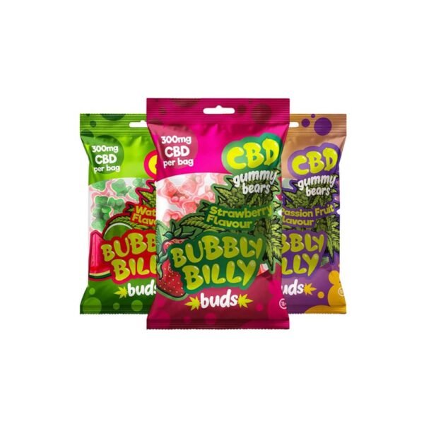 Fruchtig & THC-frei: Bubbly Billy CBD Gummies mit 300 mg CBD pro Packung onlineshop